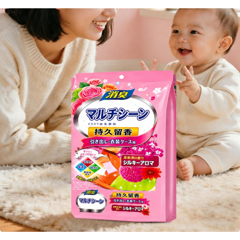 일본식 의류용 방충 방습제, 장미향, 2ml, 48개입, 3개 상품 이미지 3