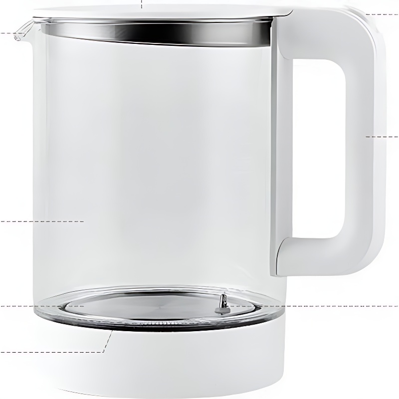 도무스 유리 티포트, DK-HF018, 1.5L, 화이트, 1개 상품 이미지 7