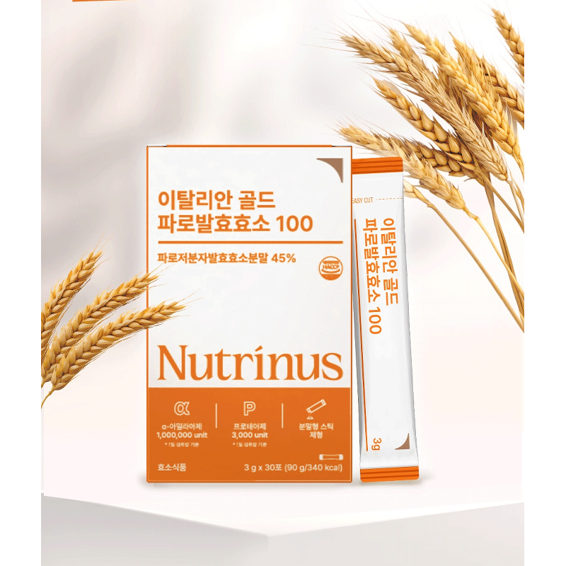 뉴트리너스 이탈리안 골드 파로 발효효소 100, 3g, 30포, 6개 상품 이미지 3
