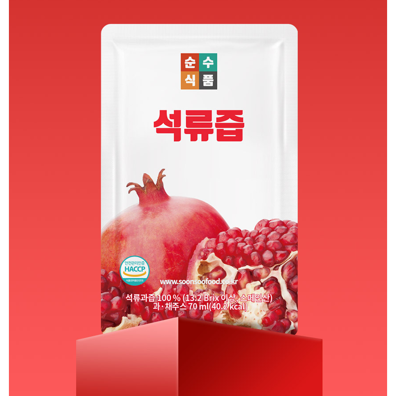 순수식품 석류즙, 70ml, 25포, 1박스 상품 이미지 1