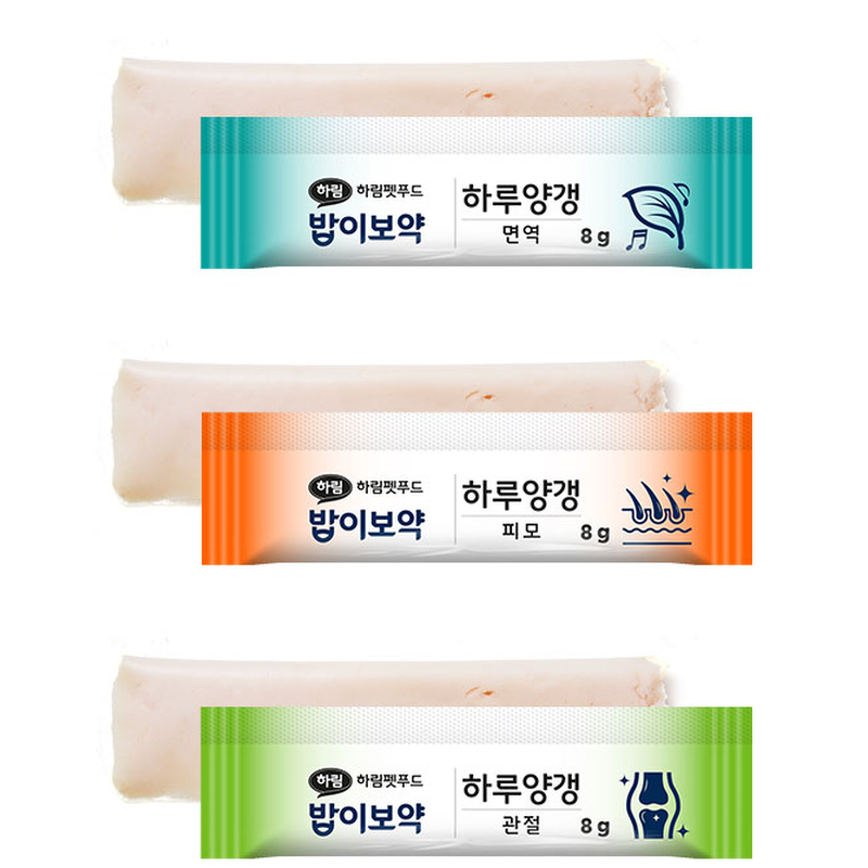 하림펫푸드 밥이보약 DOG 하루양갱, 버라이어티팩, 8g, 30개입, 1봉 상품 이미지 3