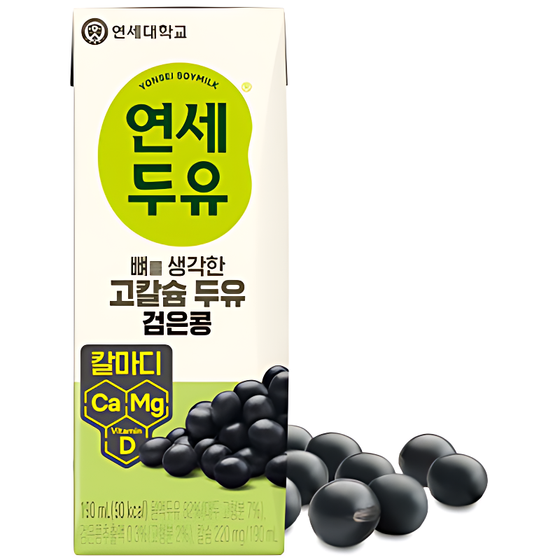 연세두유 뼈를 생각한 고칼슘 두유 검은콩, 190ml, 48팩 상품 이미지 5
