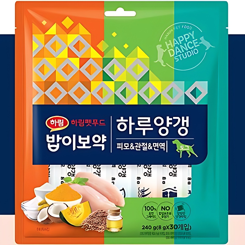 하림펫푸드 밥이보약 DOG 하루양갱, 버라이어티팩, 8g, 30개입, 1봉 상품 이미지 3