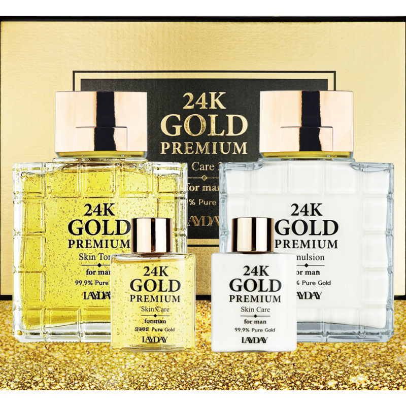 레이데이 24K골드 남성 2종, 에멀젼, 150ml, 1개 + 30ml, 1개 + 토너, 150ml, 1개 + 30ml, 1개 상품 이미지 3