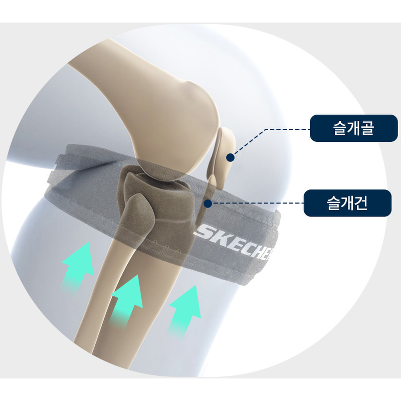 스케쳐스 무릎보호대 파텔라, 블랙, FREE, 2개 상품 이미지 8