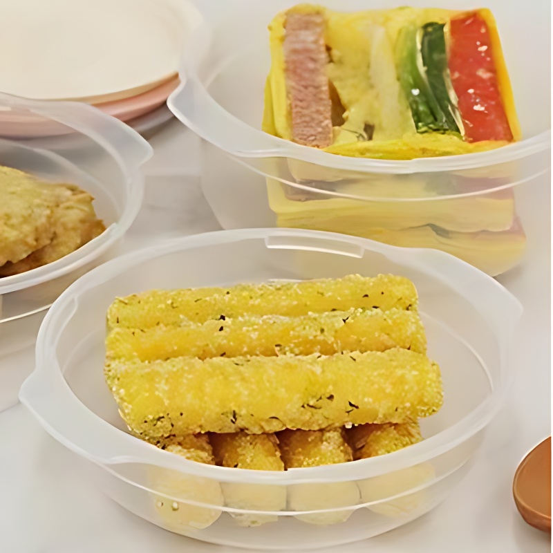 심플쿡 냉동밥 전자레인지 용기, 인디핑크, 400ml, 24개 상품 이미지 6