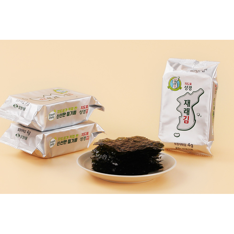 지도표성경김 재래 식탁김, 4g, 24봉 상품 이미지 4