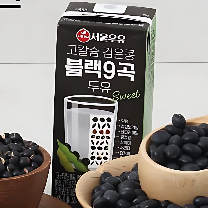 서울우유 고칼슘 검은콩 블랙9곡 두유, 190ml, 32개 상세 이미지 3