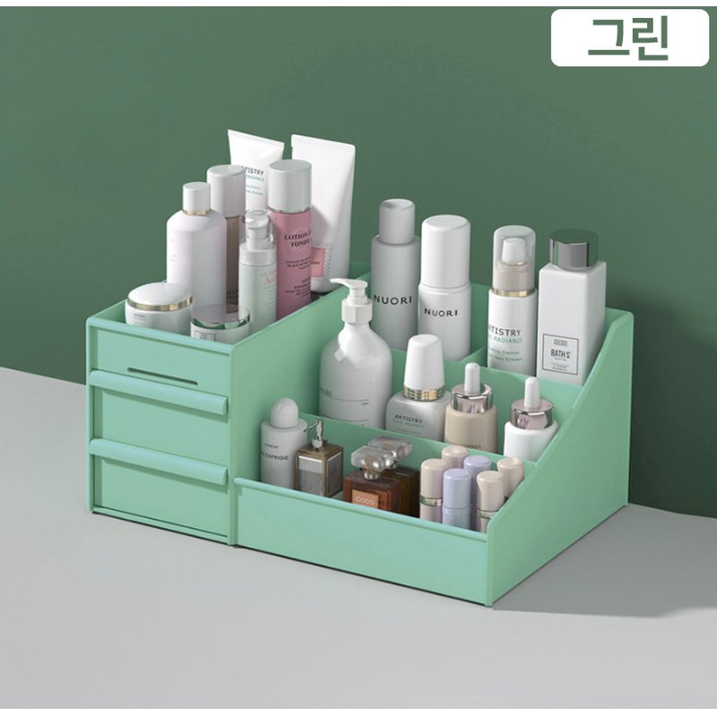 깔끔 화장품 정리대, 화이트, 25x16x11cm, 1개 상품 이미지 6