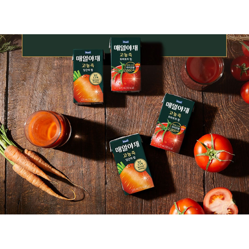 매일유업 매일야채 당근의 힘, 125ml, 24개 상품 이미지 4
