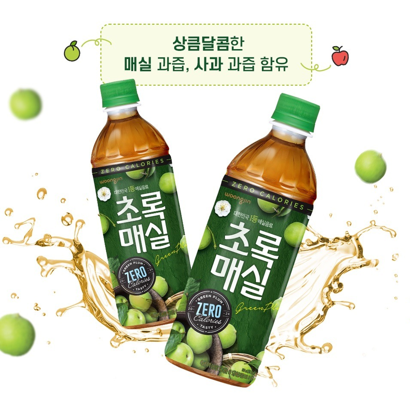 웅진 초록매실 제로, 1.5L, 12개 상품 이미지 3