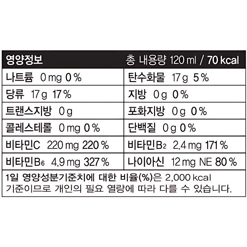 동아오츠카 오로나민C, 120ml, 20개입, 1개 상품 이미지 5