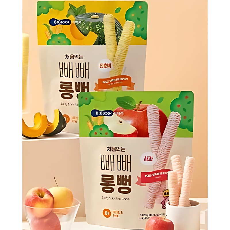 베베쿡 처음먹는 빼빼롱뻥, 사과 2개 + 단호박 2개 + 자색고구마 2개, 30g, 6개 상품 이미지 5