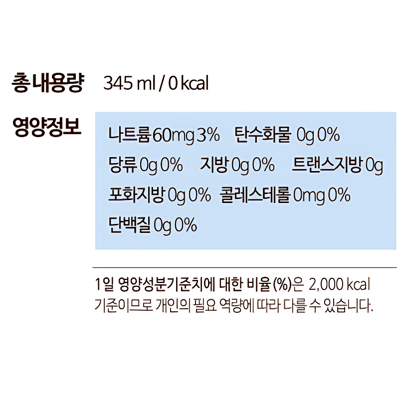 동아오츠카 나랑드사이다 제로, 오리지널, 345ml, 24개 상품 이미지 6