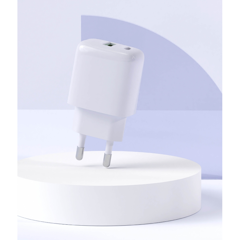 팬톤 25W 듀얼포트 어댑터 RCE-2521ACLKR, 그레이, 1개 상품 이미지 7
