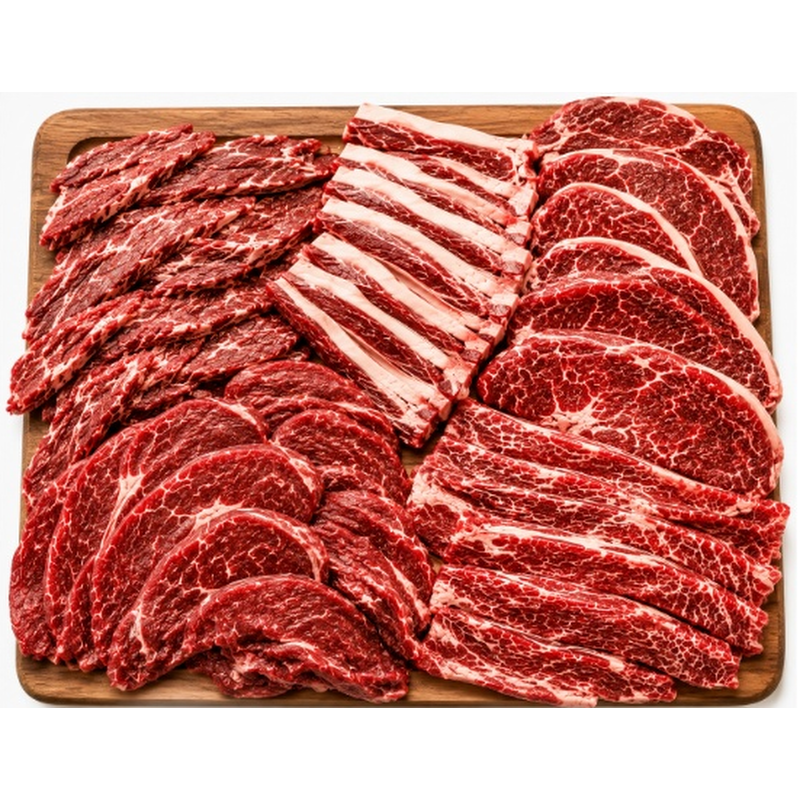 한상가득 소고기 모둠, 소갈비살 200g + 안심살 200g + 업진살 200g + 우삼겹 200g + 부채살 200g, 1kg, 1박스 상품 이미지 2
