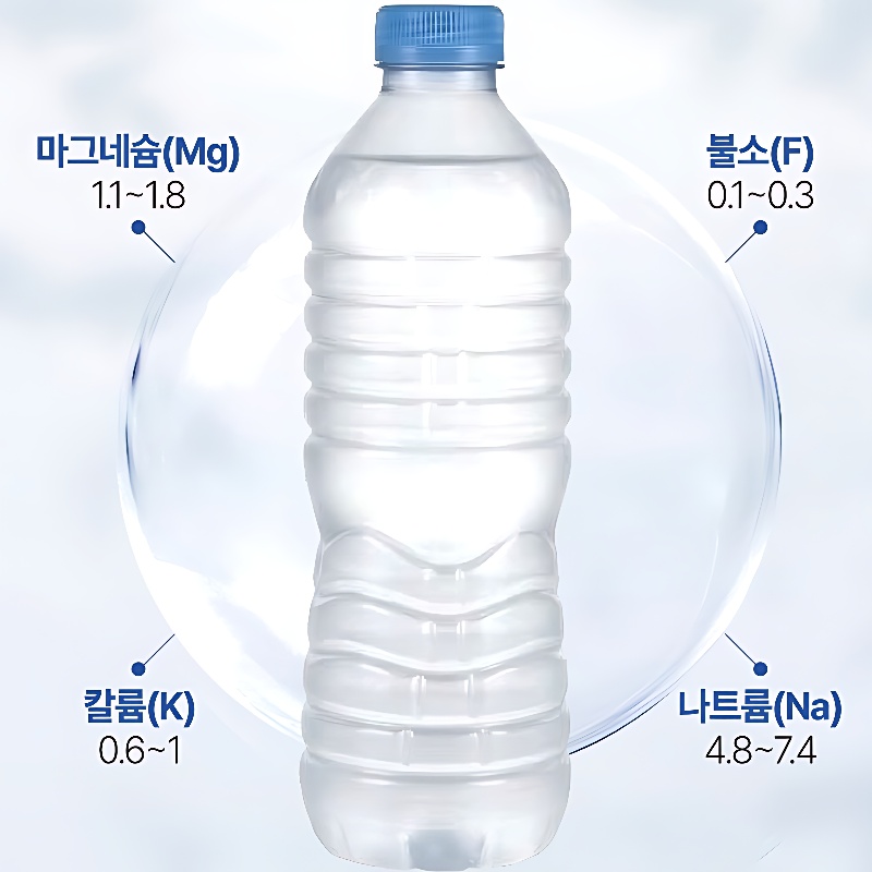 아쿠아시스 생수, 무라벨, 500ml, 40개 상품 이미지 4