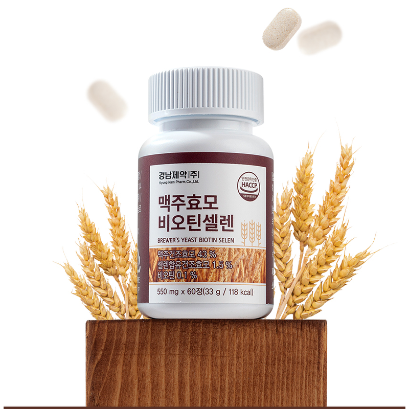 경남제약 맥주효모 비오틴셀렌, 550mg, 60정, 3개 상품 이미지 3