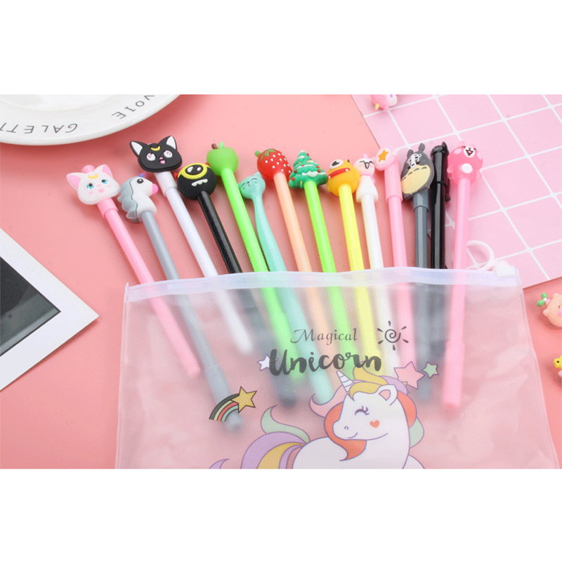 볼펜 20개 세트 부드럽게 잘 써지는 귀요미 캐릭터 젤펜, 혼합세트, 0.5mm, 20개 상품 이미지 1