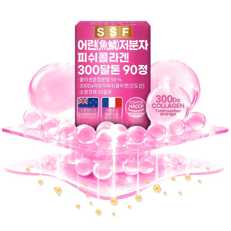 순수식품 어린저분자 피쉬 콜라겐 300달톤, 500mg, 90정, 2박스 상품 이미지 3
