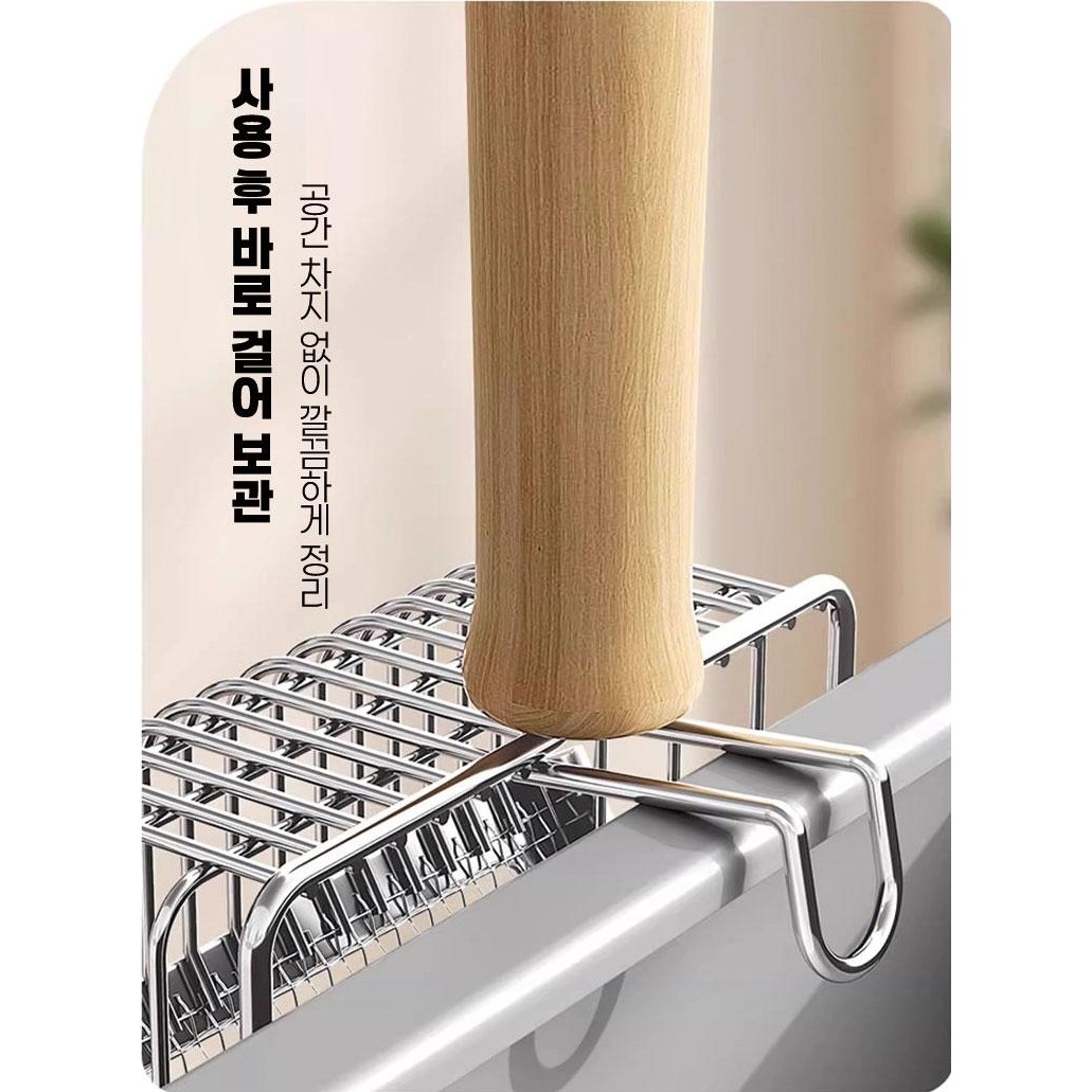제이로이 듀얼 홀 고양이 배변 모래 스쿱, wood, 1개 상품 이미지 5