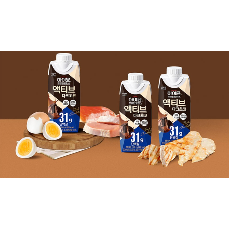 하이뮨 프로틴밸런스 액티브 다크초코, 330ml, 12개 상품 이미지 5