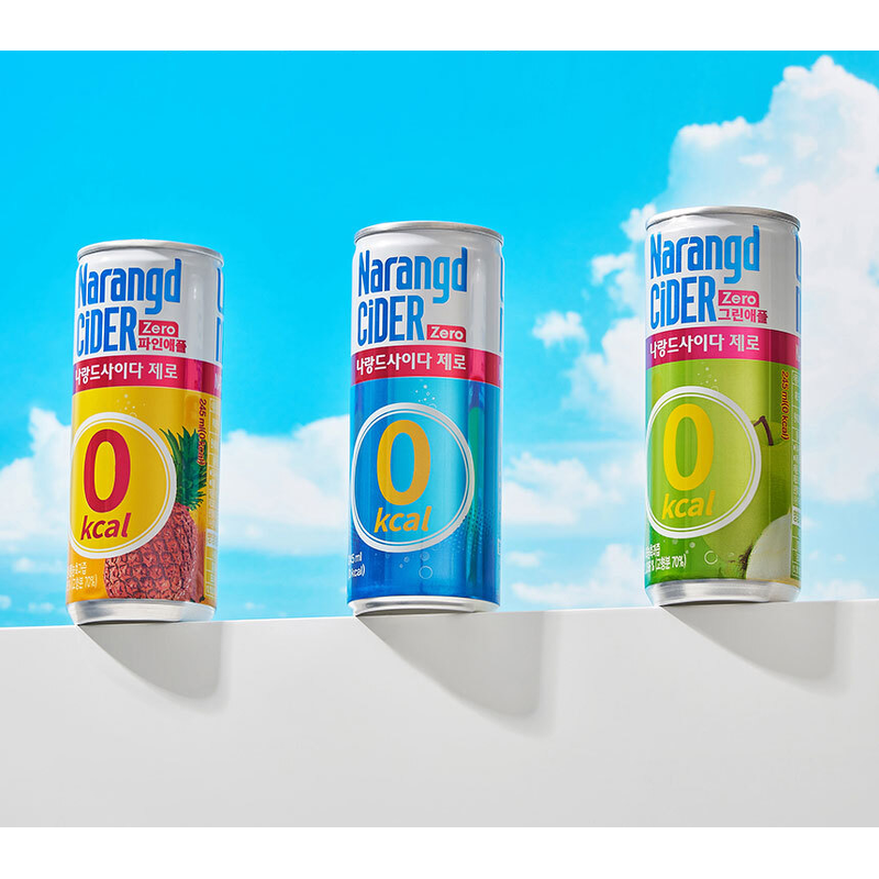동아오츠카 나랑드사이다 제로, 그린애플, 345ml, 24개 상품 이미지 3