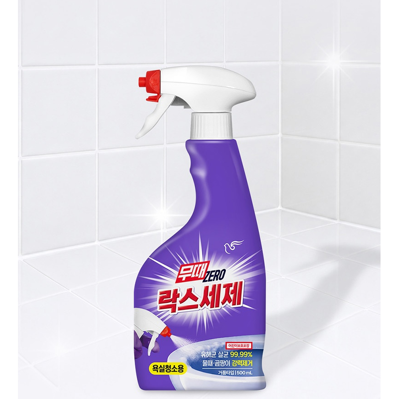 피죤 무때 제로 락스세제 욕실청소용, 500ml, 4개 상품 이미지 4
