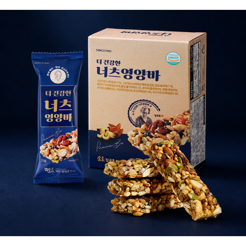 김규흔 한과 더 건강한 너츠 영양바, 125g, 5개입, 5박스 상품 이미지 1