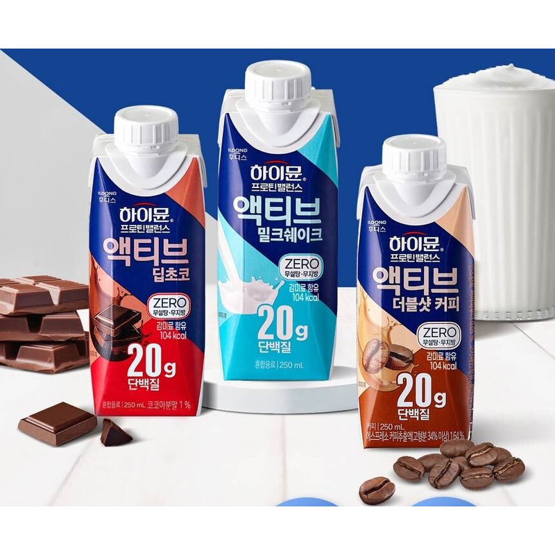 일동후디스 하이뮨 프로틴 밸런스 액티브 딥초코 제로, 250ml, 18개 상품 이미지 1