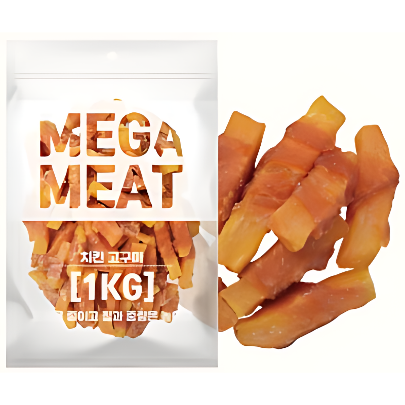 메가미트 강아지 간식, 오리윙, 1kg, 1개 상품 이미지 9