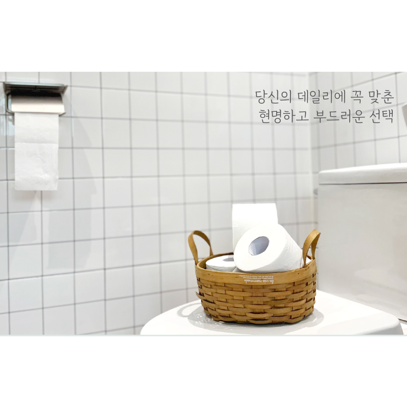 숨 데일리 화장지, 천연펄프, 3겹, 30m, 30롤, 1팩 상품 이미지 4