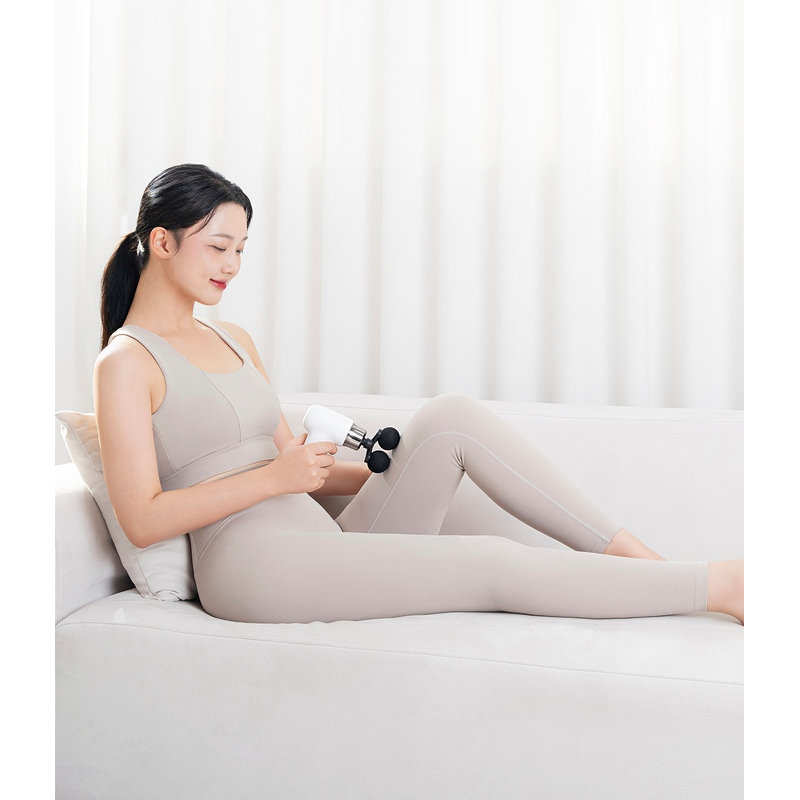 인사이디 듀얼 무선 전동 미니 마사지건, IMG-200, 화이트, 1개 상품 이미지 3