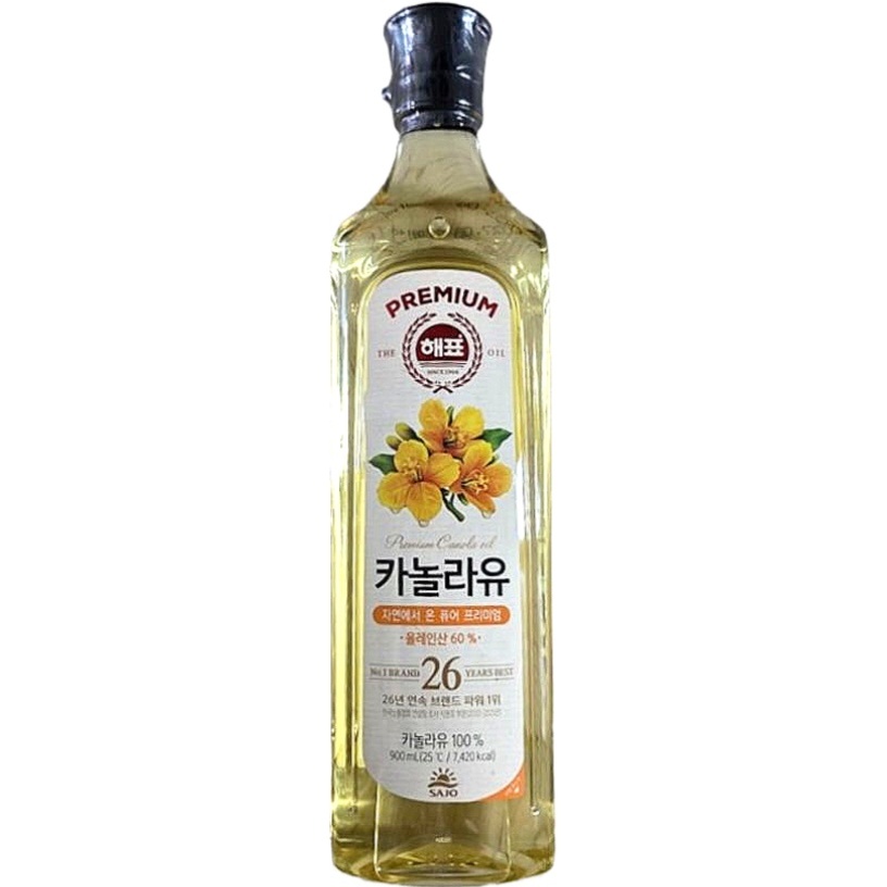 해표 카놀라유, 900ml, 3개