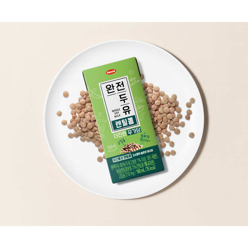 한미 완전두유 더진한 렌틸콩 무가당, 190ml, 24개 상품 이미지 4