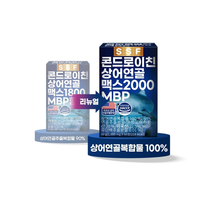 순수식품 콘드로이친 상어연골 맥스 2000 MBP, 60정, 6개 상품 이미지 2