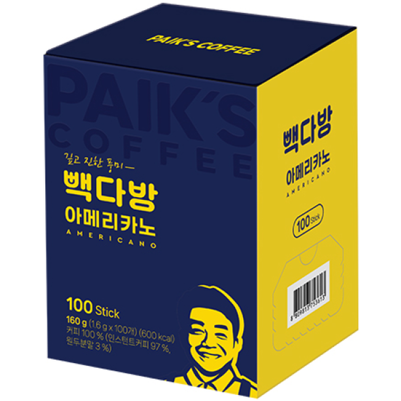 빽다방 아메리카노 스틱, 1.6g, 160봉, 1개 상세 이미지 2