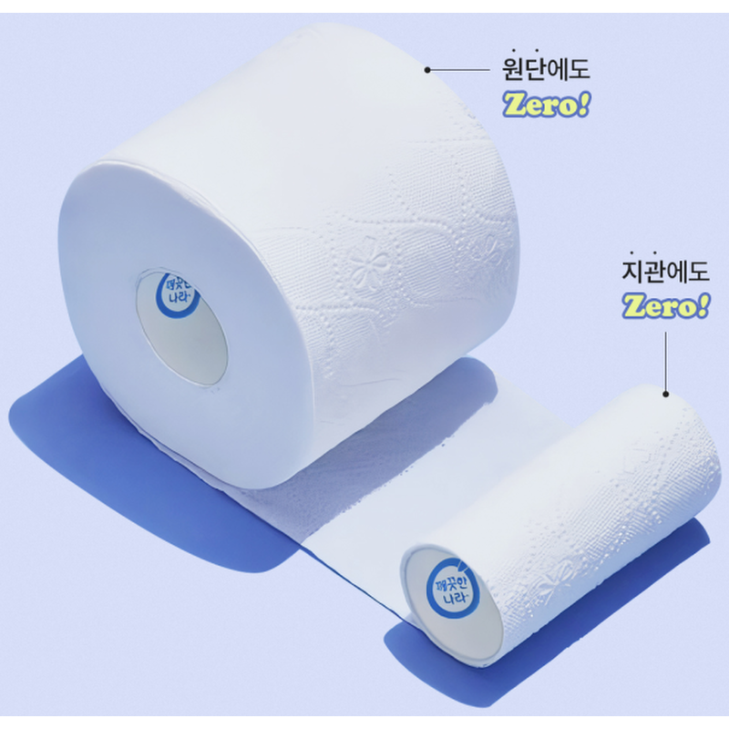 깨끗한나라 3겹 데코엠보 더 프라임 롤화장지, 25m, 30롤, 2개 상품 이미지 2