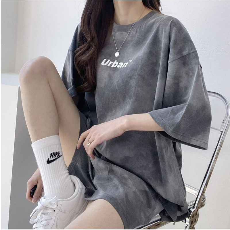 쉬블림로브 여성 타이다이 로고 캐주얼 데일리 상하의 세트, 베레스 GW1786, 원컬러, FREE, 1세트 상품 이미지 2