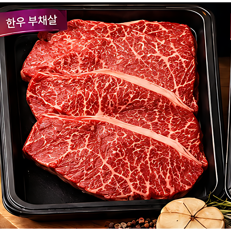 투뿔 한우 부채살, 200g, 1개 + 부채덧살, 200g, 1개 상품 이미지 1