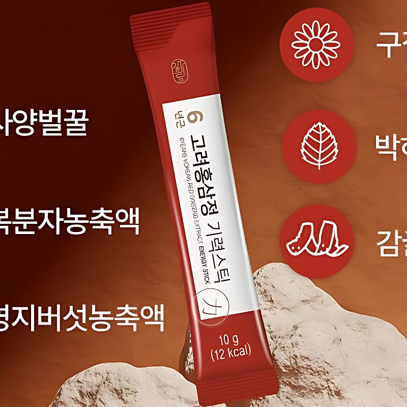 가희담 6년근 고려홍삼정 기력스틱, 30포, 2개 상품 이미지 5