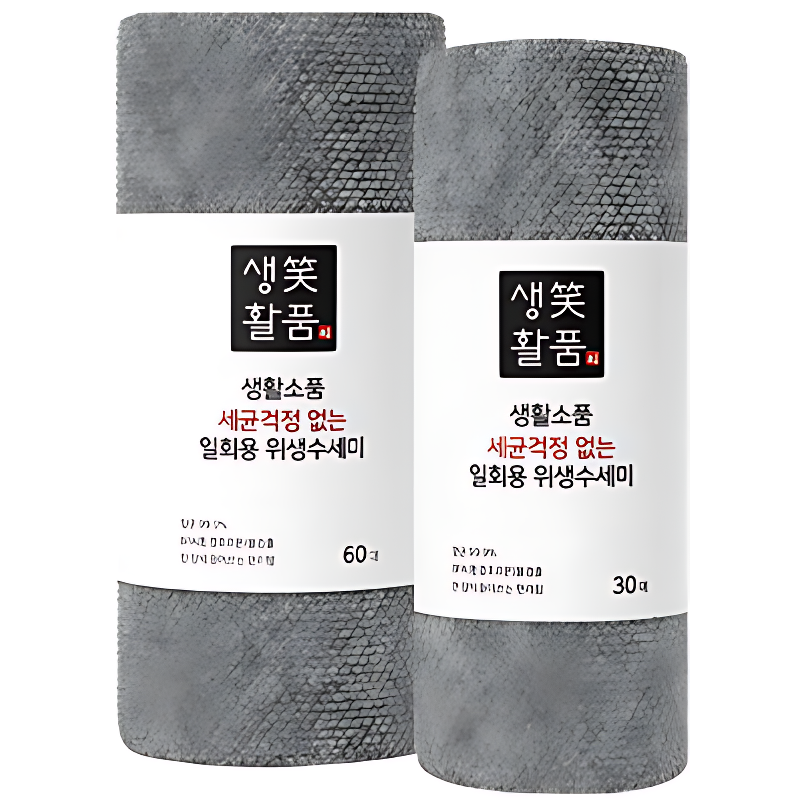 생활소품 일회용 위생수세미, 그레이, 60매, 4개 상품 이미지 7