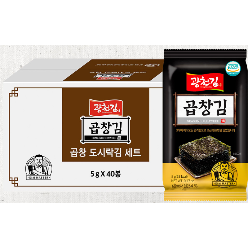 광천김 곱창김 도시락김, 5g, 27개 상품 이미지 5