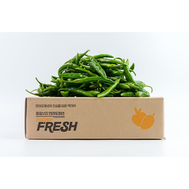 전라도청년 국내산 청양고추, 상, 1kg, 1박스 상품 이미지 7