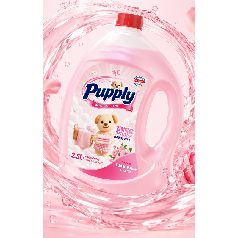에이스퍼플리 고농축 핑크로즈 섬유유연제, 실내건조, 2.5L, 4통 상품 이미지 8