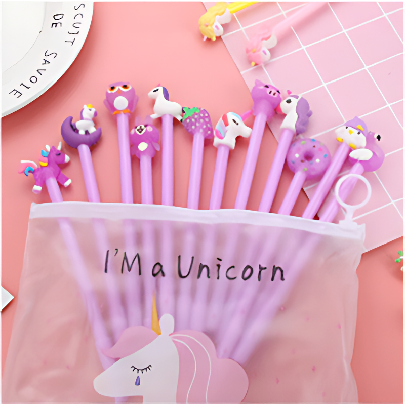 볼펜 20개 세트 부드럽게 잘 써지는 귀요미 캐릭터 젤펜, 혼합세트, 0.5mm, 20개 상품 이미지 3