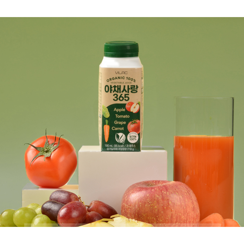 비락 유기농 야채사랑365 12개 + 야채사랑 당근비트 12개, 180ml, 1세트 상품 이미지 3