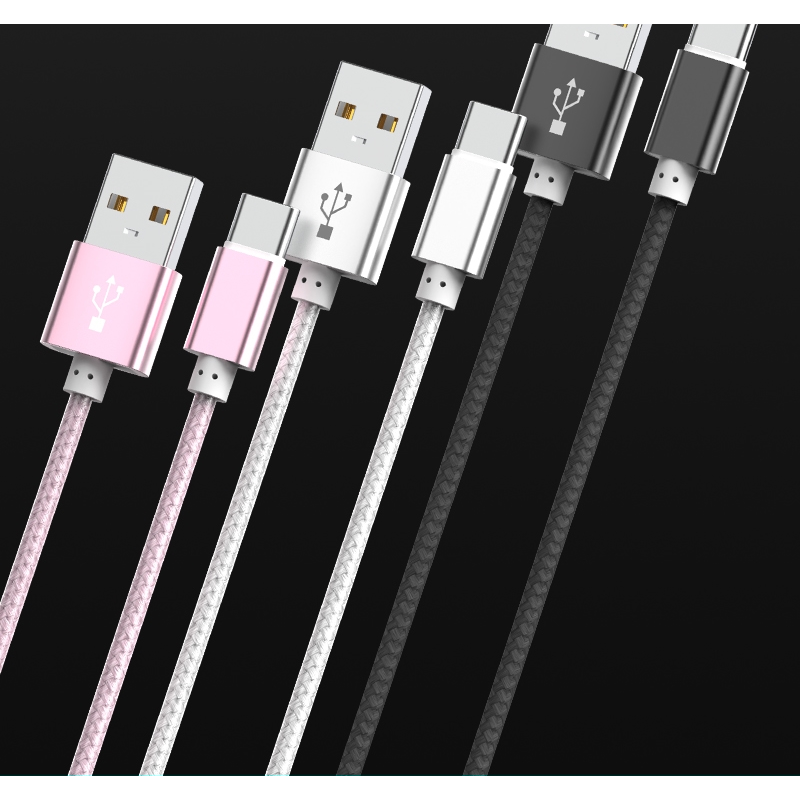 WJT 메탈 고속 충전 케이블, USB-C, 실버, 1.5m, 2개 상품 이미지 2