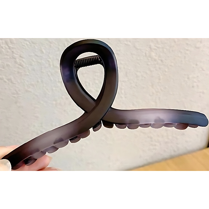 13cm 빅사이즈 레오파드 그라데이션 헤어 집게핀, 골고루, 2개 상품 이미지 7