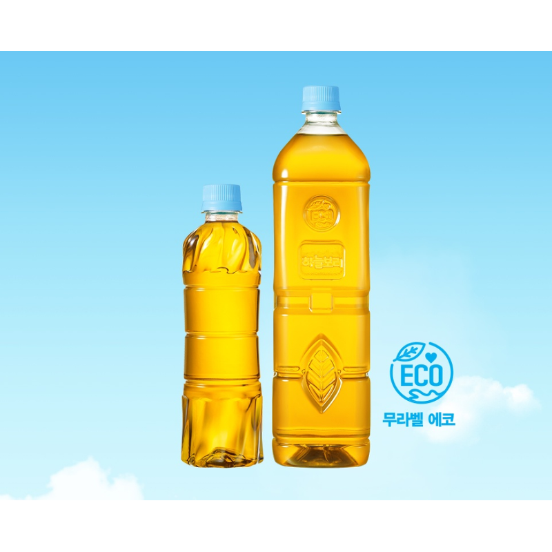 웅진식품 하늘보리 무라벨 에코, 1.5L, 12개 상품 이미지 1